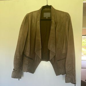 Classiques Entier bomber, leather jacket. Front zip pockets. Medium